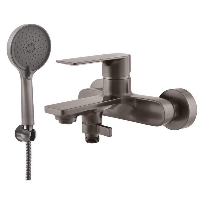 Domoletti Mixer For Bath With Head Metal Grey (DNL154.5/1MGK)