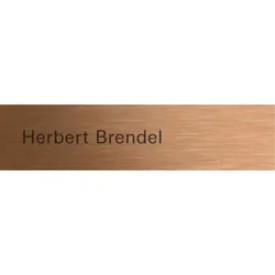 Gira Ruftaste beschriftbar Bronze 5549921