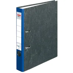 1x Herlitz Ordner maX.file nature A4 5cm Wolkenmarmorbezug blau