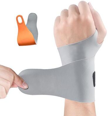 Healfit Counter Hand Strap, Joint Anti Sprain, Wrist Guard, Tendon Sheath, Basketball, Tennis, Badminton, Fitness Sports grey Single Pack