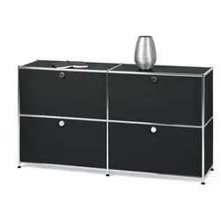 Tchibo - Sideboard »Cn3« mit vier Klappen - 152x40x82,5cm - schwarz -