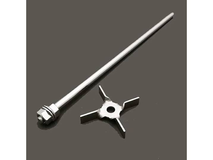 Labor-Mischpaddel aus Edelstahl 304 mit Vier-Blatt-Design for Becher und Laborbehälter(8x450mm Type-2)