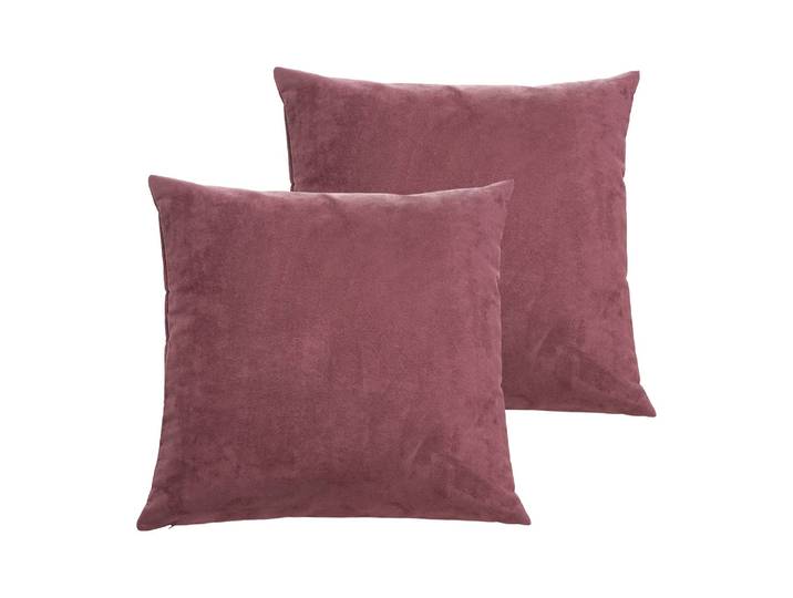 Kissenbezug Alcatraz 2er-Set Pink/Altrosa 60 x 60cm Kunstfaser
