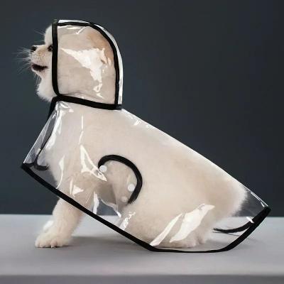 Uplift Essentials High Visibility Transparent Pet Raincoat Waterproof & Windproof Protective Suit For Small To Large Dogs black 4xl
