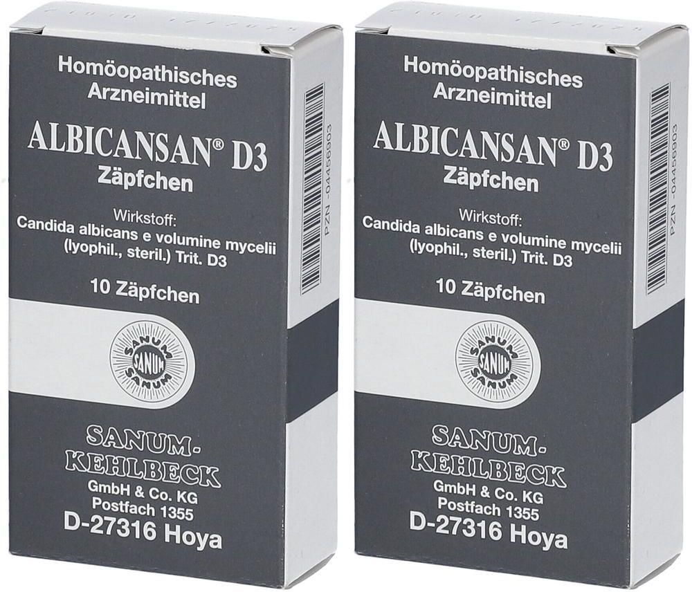 Albicansan D 3 Zäpfchen 2x 2x10 St Suppositorien