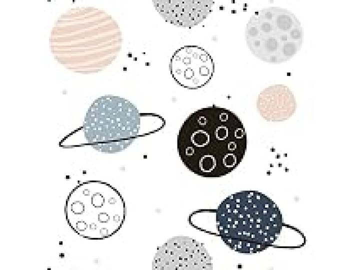 RoomMates Papier Peint Adhésif Colorful Planets
