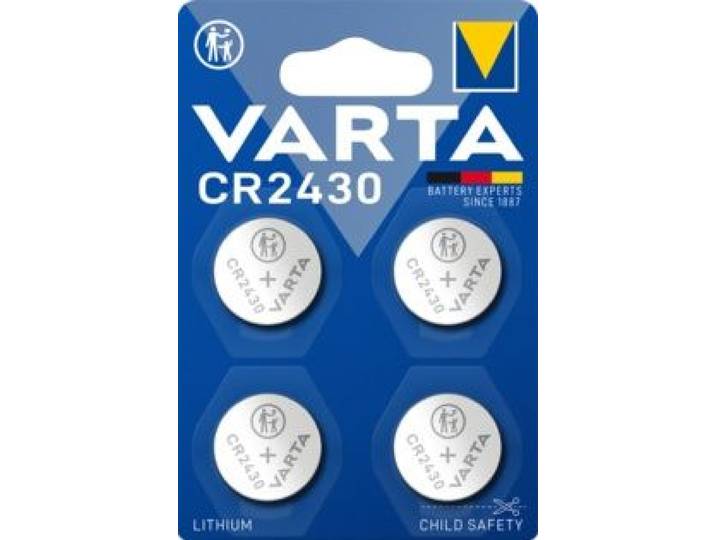 Varta CR2430 - Lithium knoopcelbatterij 3V - 4-pack