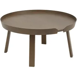 Muuto Around Couchtisch, Ø 72 cm, dunkelbraun