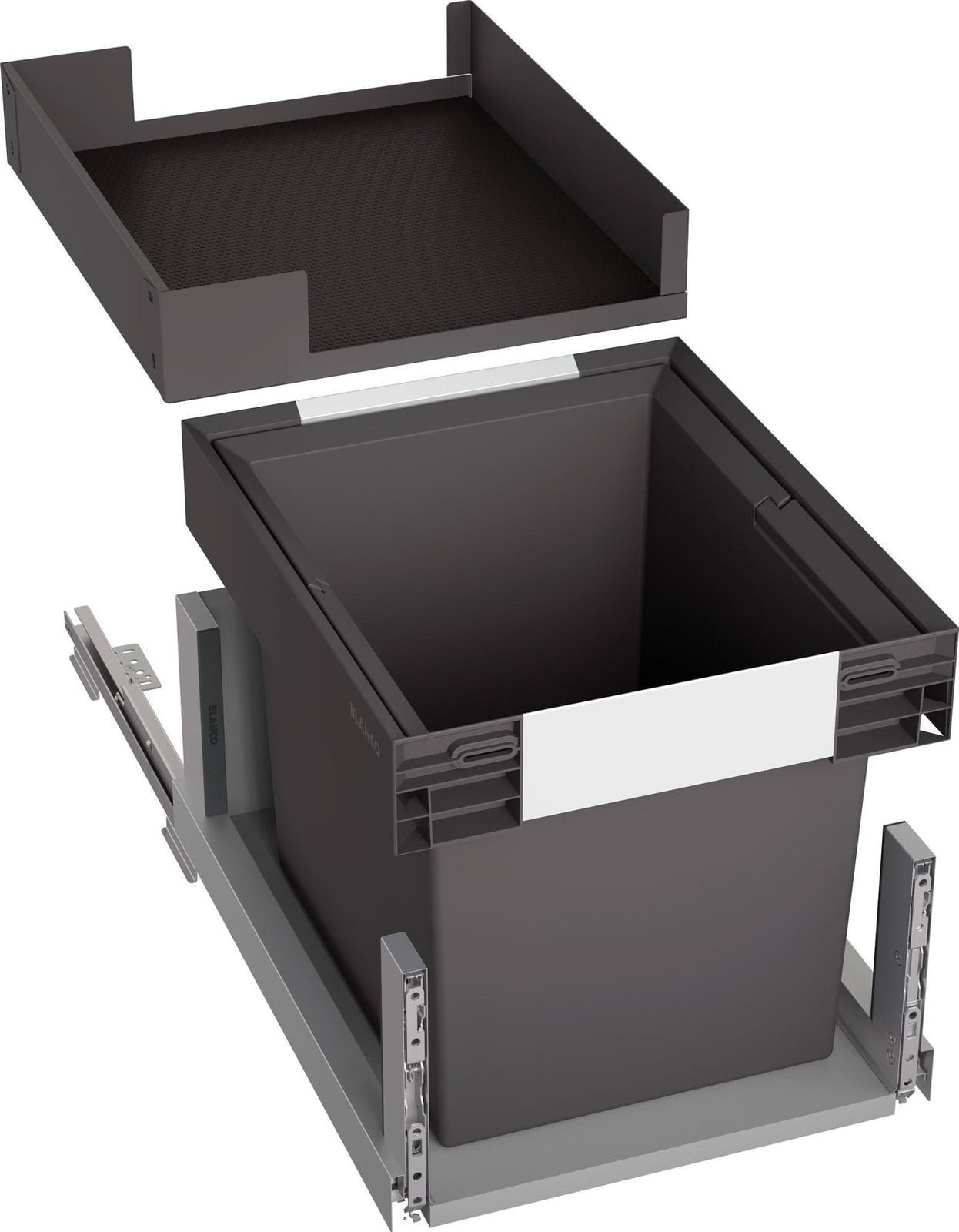 Blanco Select II Soda afvalsysteem, 30 liter, geschikt voor kastbreedte 60 cm, frontaansluiting