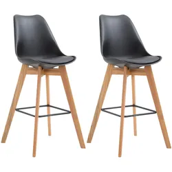 2er Set Barhocker Metz Kunststoff natura