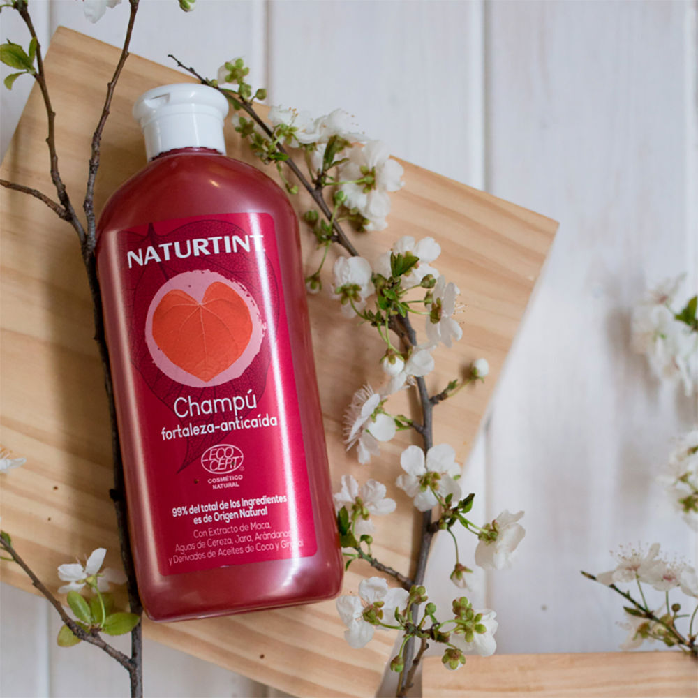 Naturtint Shampoo natural antiqueda de cabelo com força 330 ml