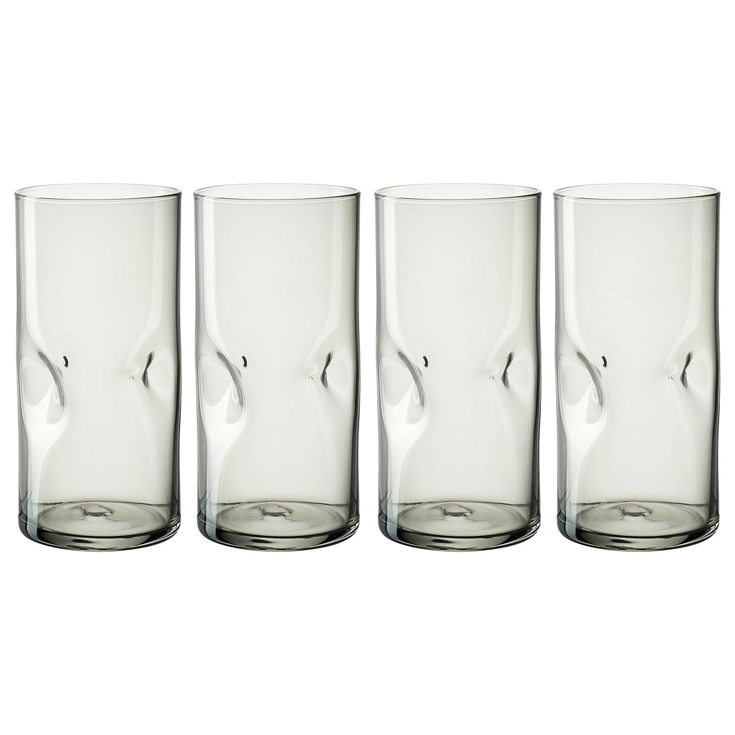 home24 Drinkglas set van 4 grijs