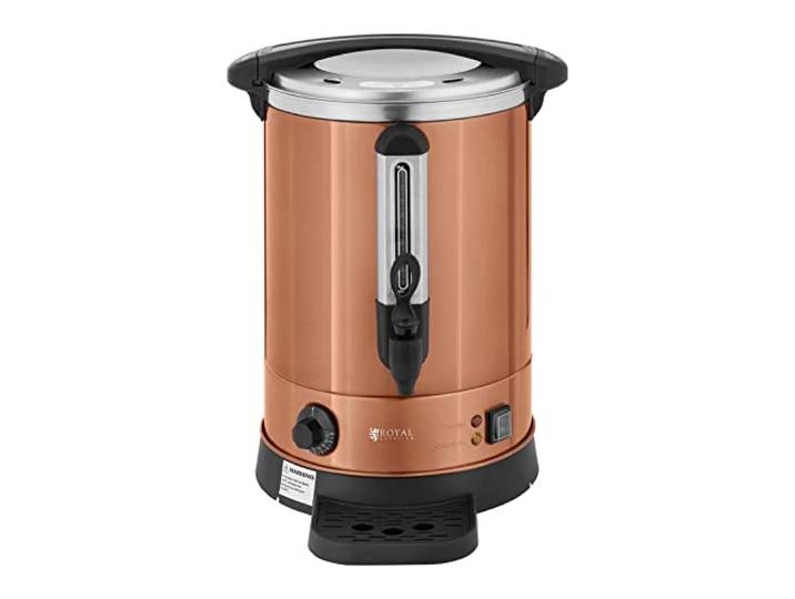 Royal Catering RC-WBDW14CO Distributeur d'eau chaude Distributeur d'eau chaude en inox Machine à vin chaud Distributeur d'eau chaude professionnel Distributeur d'eau chaude instantanée 6\,1 L 1 500 W