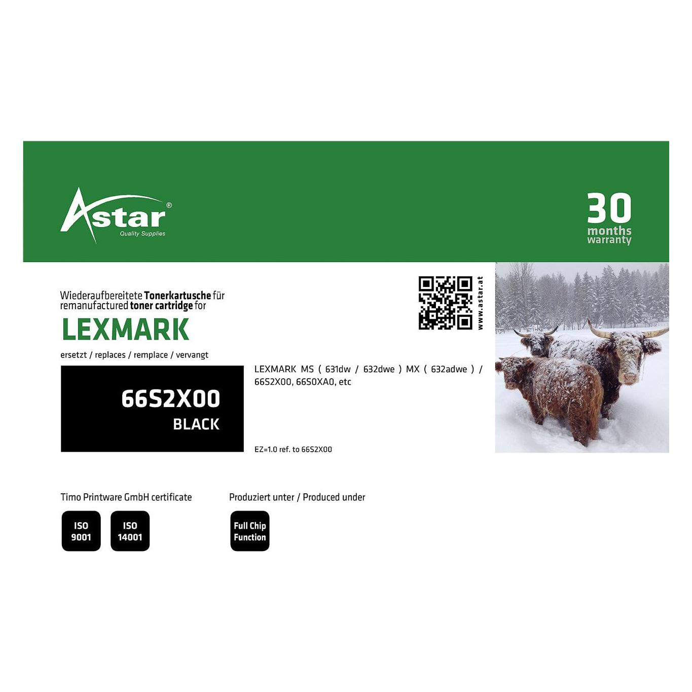 Astar AS20428 LEXMARK 66S2X00 MS/MX (AS20428)