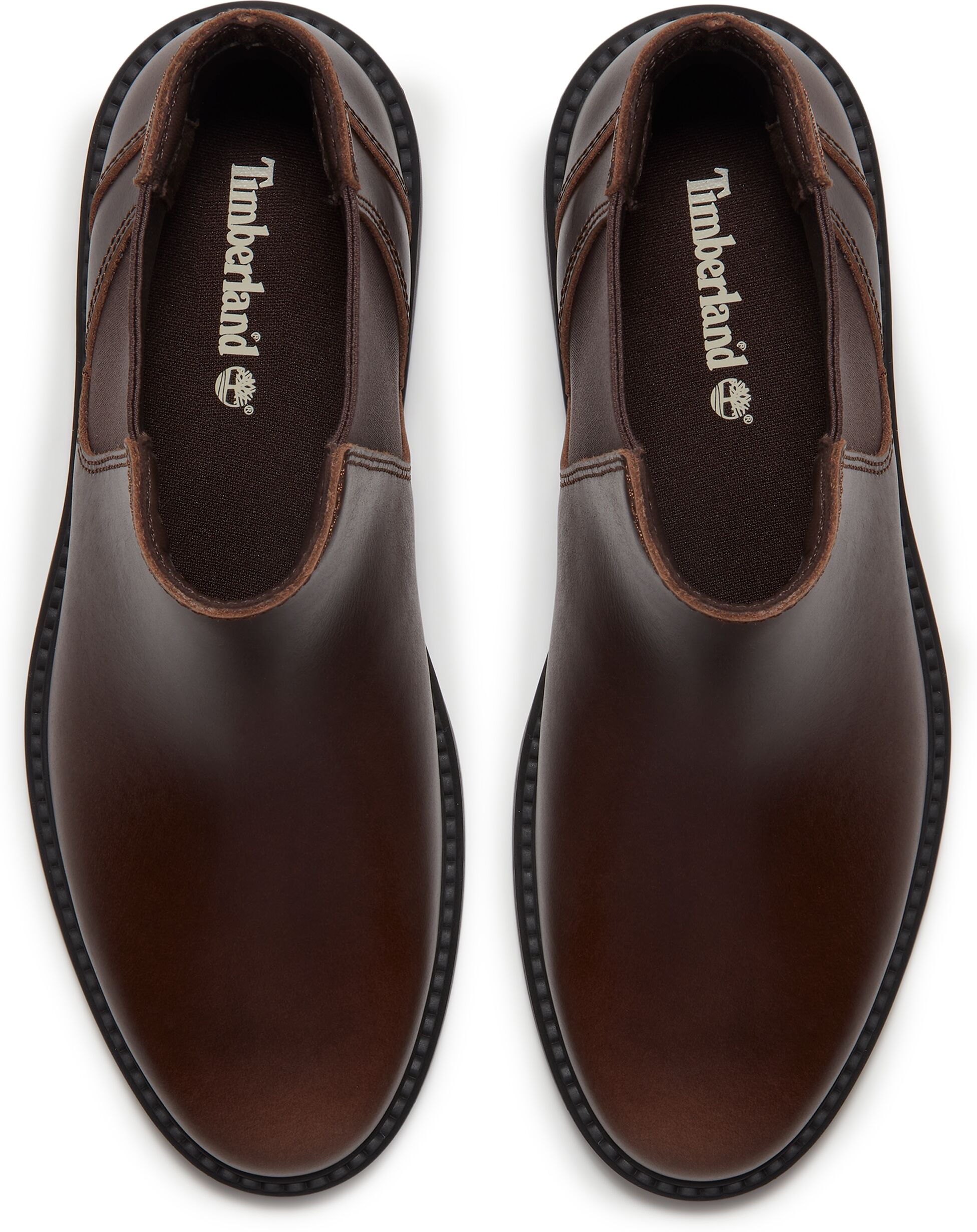 Chelseaboots TIMBERLAND "STORMBUCKS - MID CHELSEA BOOT", Damen, Gr. 41, Leder Textil, braun (schwarz braun full grain), Schuhe Chelseaboots