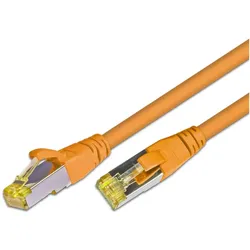 Wirewin Patchkabel: S/FTP, 10m, orange (S/FTP, CAT6a, 10 m), Netzwerkkabel