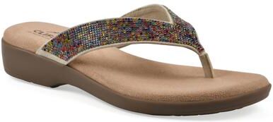 Women's Becharm Thong Sandal by Cliffs in Multi Fabric (Size 7 M)