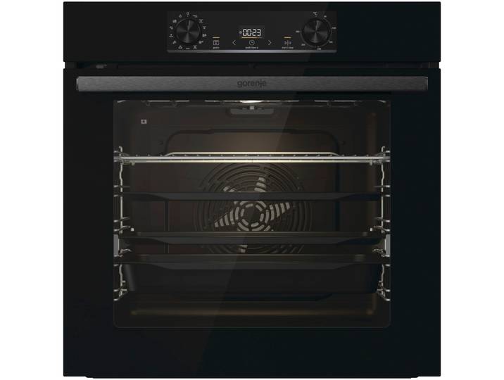 GORENJE Pyrolyse Backofen BPS6737E14X, BPS6737E14BG , Energieeffizienz: A+, schwarz, B:59,5cm H:59,5cm T:56,4cm, Backöfen, AirFry-Funktion, Pyrolyse Backofen