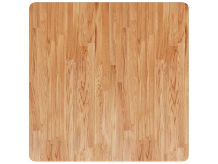 NKOPPFG Tischplatte Quadratisch Hellbraun 80x80x2,5cm Eiche Massivholz, Behandelte Oberfläche, Für Restaurant, Café, Hotel, Vielseitig Nutzbar