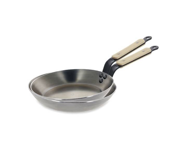 Lot 2 poêles acier Minéral B Bois 28 et 32 cm De Buyer