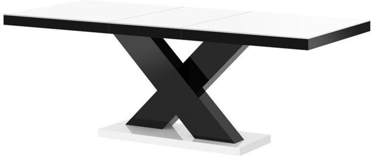 Carl Svensson 256cm Solid Oak Pedestal Dining Table White/Black