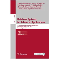 Database Systems for Advanced Applications, Fachbücher von Steven F Barrett