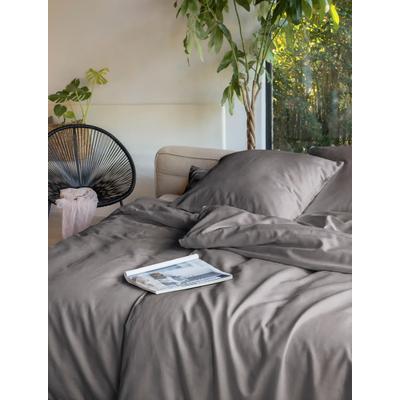 Bettwäsche IRISETTE "Lotus 8940", grau (12 grafit), B/L: 135cm x 200cm, 1 Stk., 1 Stk., Lyocell, B/L: 40cm x 80cm, 2, Lyocell, Obermaterial: 100% Lyocell, Bettwäsche, Bettwäsche, Lyocell, 2 teilig, atmungsaktiv, temperaturausgleichend