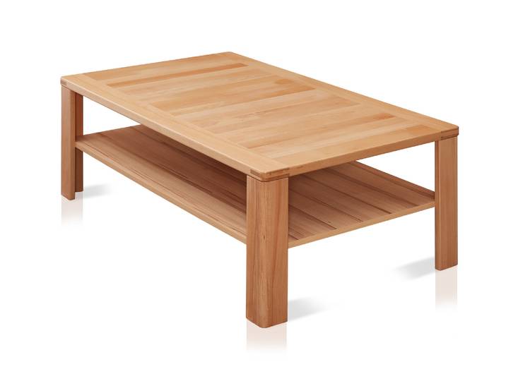 NESTOR ONE Couchtisch, Material Teilmassiv, Kernbuche lackiert