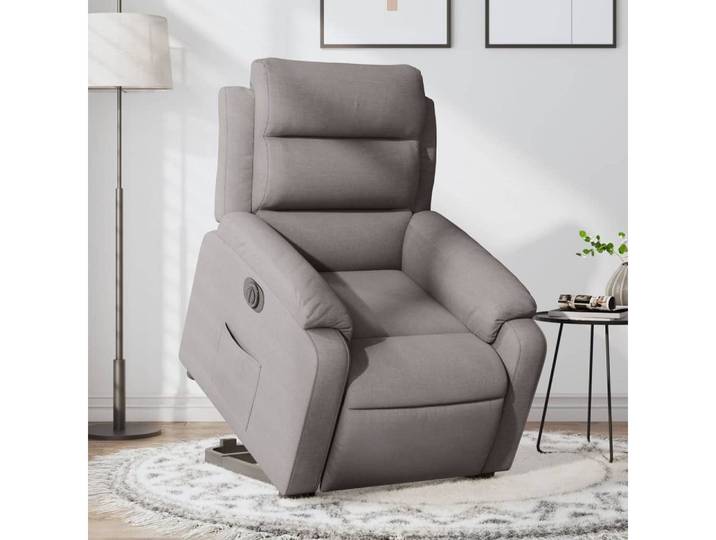 furnicato Relaxsessel Elektrischer 75x92,5x100 cm Taupe (1-St), Elektrischer TV-Sessel mit Aufstehhilfe und Liegefunktion in Taupe