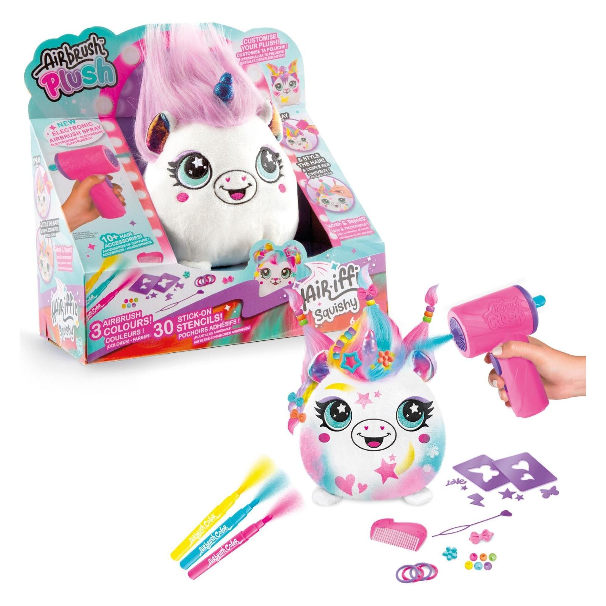 Airbrush Plush - Hair'iffic 17cm Squish Pal - Princess (1040111) (17 cm) (1040111)