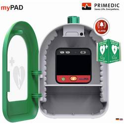 MEDX5 myPAD-M mit LCD-Farbbildschirm Defibrillator mobil Automatische Schockabgabe Schwarz 0-51209