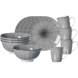 Ritzenhoff & Breker Frühstücksset Takeo Stripes 12-tlg.
