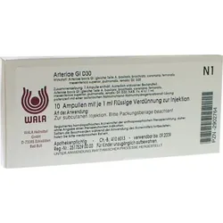 ARTERIAE GL D 30 Ampullen 10X1 ml