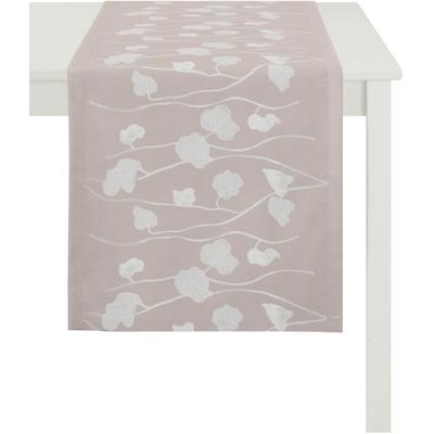 Tischläufer APELT "1113 Herbstzeit, Jacquard, Herbstdeko, Herbst", rosa (rosé, grau), B:48cm L:140cm, Polyester, Viskose, Tischdecken