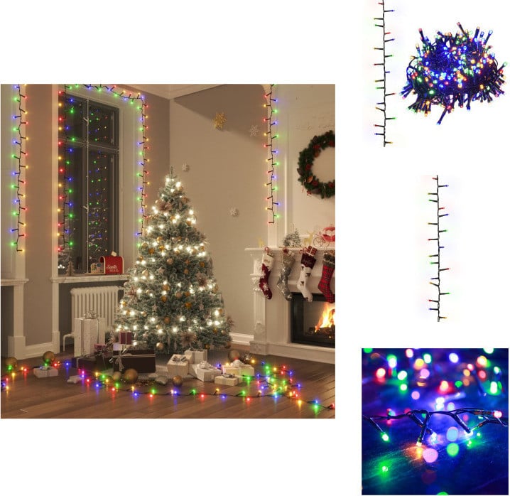 vidaXL LED-lichtketting met 2000 LED's, multicolor, 45 meter PVC - Kerstverlichting