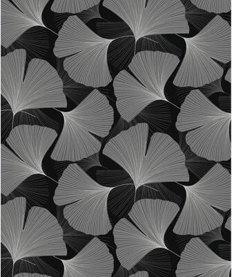 NextWall Tossed Ginkgo Leaf Peel and Stick Wallpaper