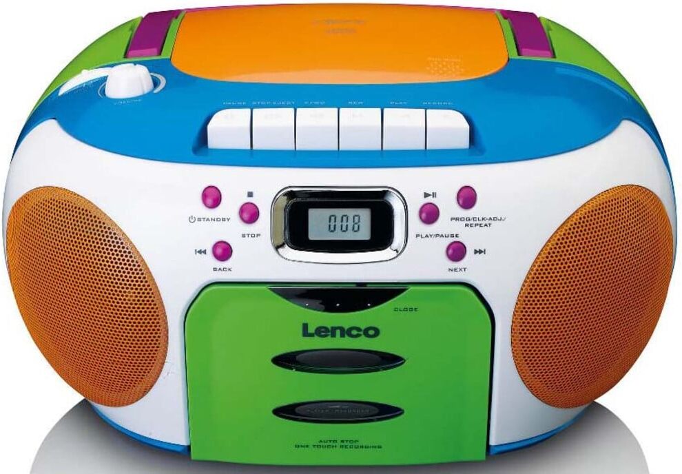 Lenco Radio/CD/Kassetten-Player Kopfhöreranschluss SCD-971 Kids (SCD-971 Multicolour)