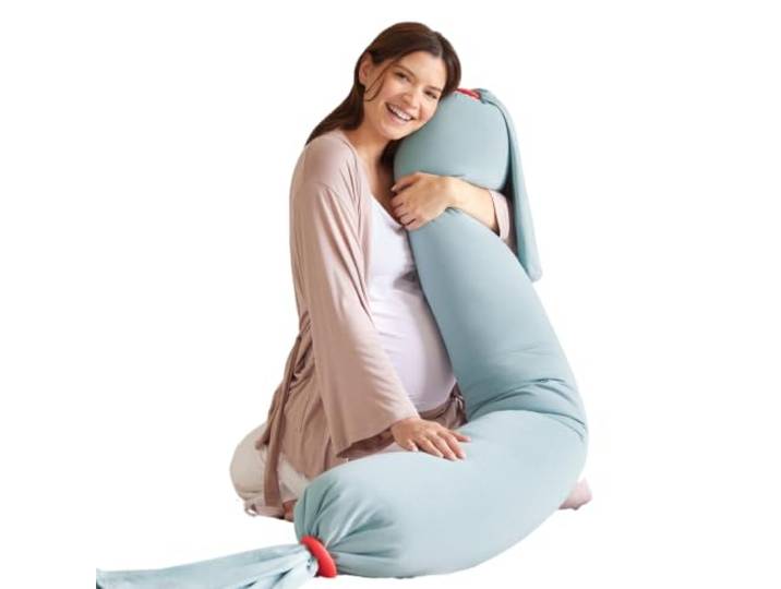 bbhugme® Schwangerschaftskissen™, das preisgekrönte Schwangerschafts- & Stillkissen & Ganzkörper-Stützkissen - Eukalyptus
