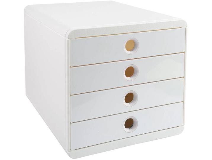 Exacompta Ladenbox Pop Box 4 lades AutentiK - Wit - 314313D