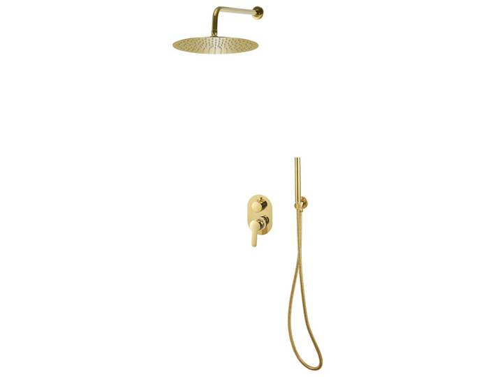 vidaXL Duschsystem Edelstahl 201 Golden