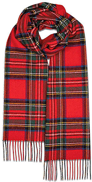 GLOVERALL Kaschmirschal CAMEL THOMPSON rot EG