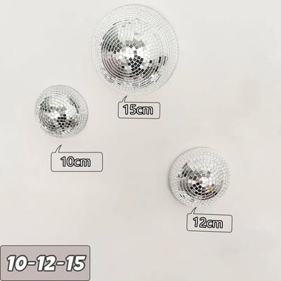 Uplift Treasures Metallic Disco Mirror Wall Art Decor 10 12 15