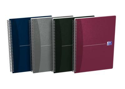 Spiralbuch Oxford Office Essentials, B5, Softcover, 90 Blatt, kariert, 5 Stück, Optik Paper®, weiß