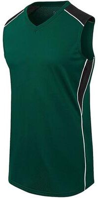 Augusta Sportswear 312162 Athletic Women's Dynamite Jersey T-Shirt in Forest Green/Black/White size 2XL   Polyester/Spandex Blend