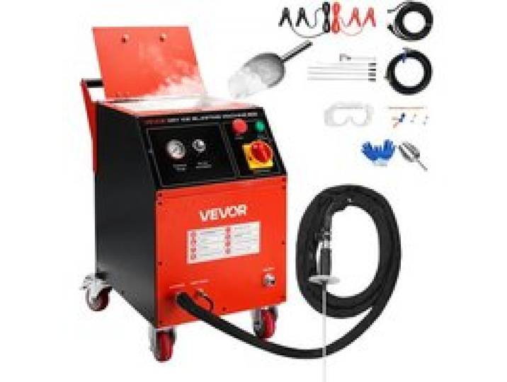 VEVOR Trockeneisstrahlgerät, 5kg, Trockeneis Strahlanlage 4 Düsen, Trockeneis-Blaster-Reinigung, Einstellbare Druckmenge, Trockeneisstrahlen-Reinigungsmaschine für Auto, Schiff, Luftfahrt, Chemie