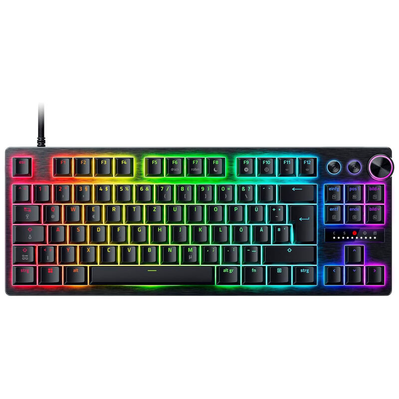 Razer Huntsman V3 Pro Low-Profile TKL Gaming-Tastatur - schwarz, analoge Switches, DE (ISO)