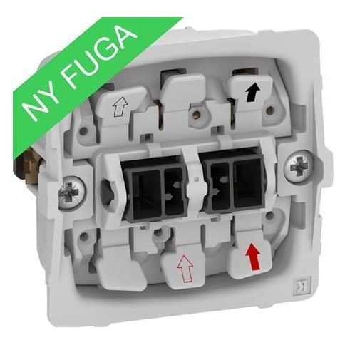 LK FUGA 2-poliger Schalter 16A, ohne Abdeckung (542D0002)