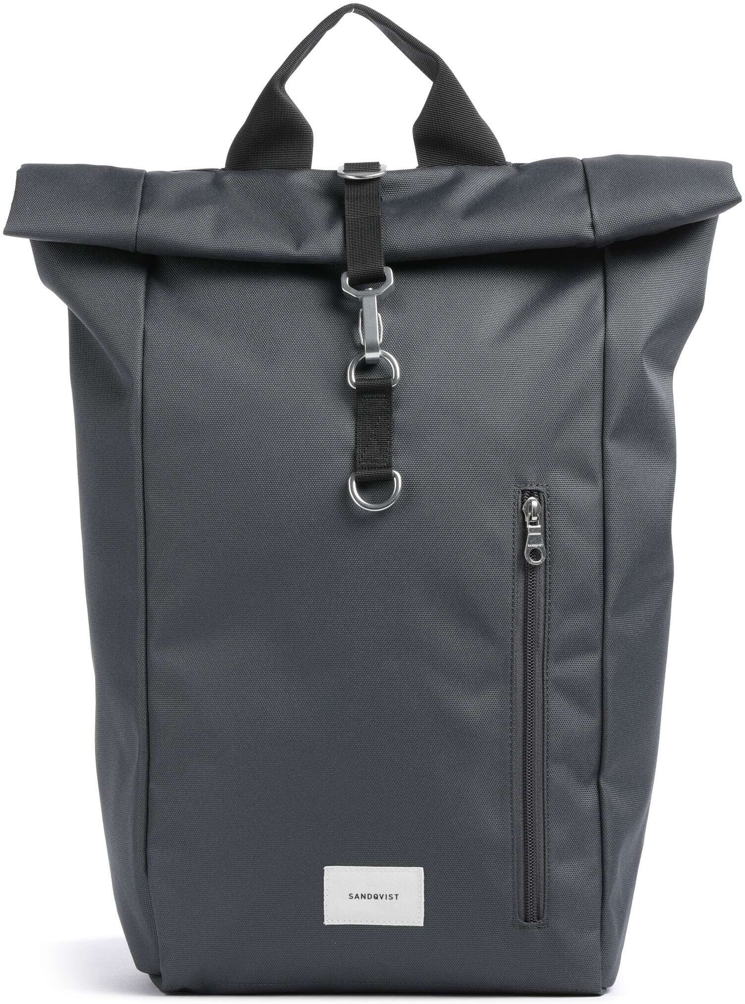 Sandqvist Ground L Rolltop Rucksack, grau
