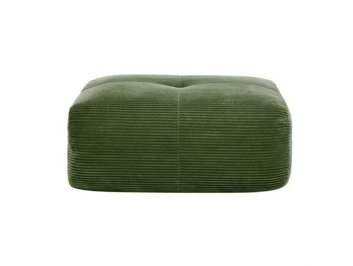 DRIPEX Pouf de canapé modulable en Velours côtelé: 92.5x75x40cm - Vert