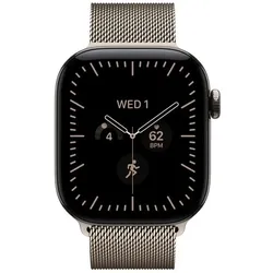 Apple Milanese Loop (Recycelte Selten­­erd­elemente, recycelter Edelstahl), Uhrenarmband, Beige